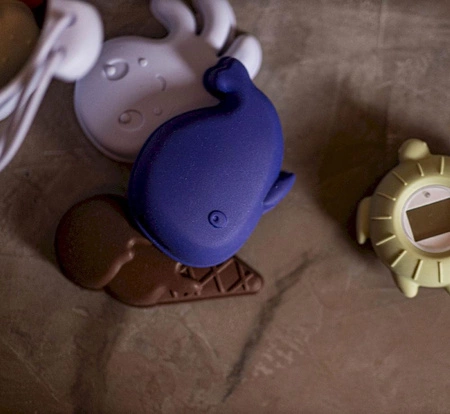 Filibabba Silikonowy zestaw zabawek do piasku 5 szt. Blue Mix