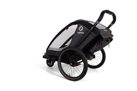 Hamax - Przyczepka rowerowa COCOON, podwójna - Grey/black