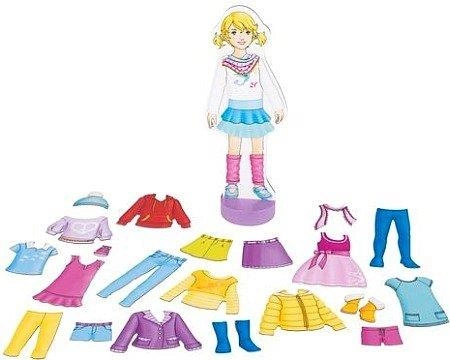 Lalka w zestawie z magnesami, Zosia lubi się przebierać, 58531-goki, zabawki dla dziewczyn