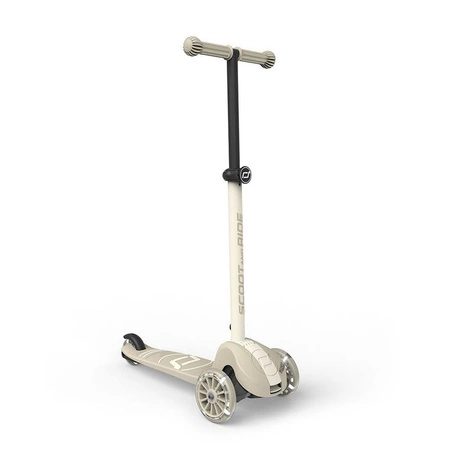 SCOOTANDRIDE Highwaykick 3S Hulajnoga z systemem sterowania 2w1 i kółkami LED składana 3+ Ash