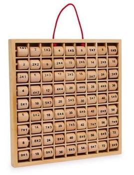 Drewniana tabliczka mnożenia Rio XL, 3459-small foot, zabawki edukacyjne