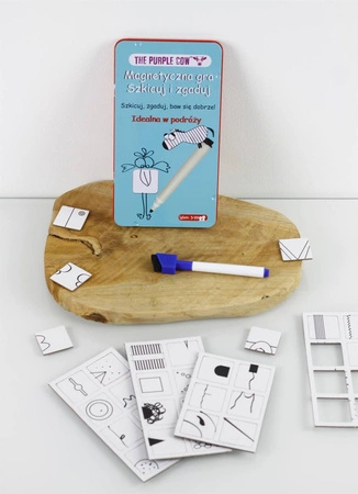 Gra magnetyczna The Purple Cow - Szkicuj i Zgaduj