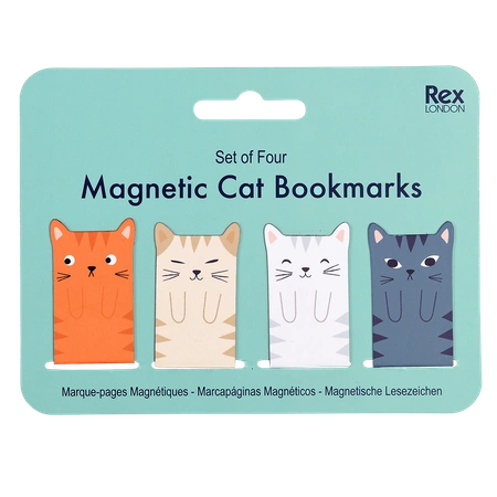 Magnetyczne zakładki do książki, Koty, Rex London