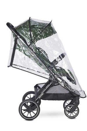 Easywalker Jackey² XL Komfortowy, samoskładający się wózek spacerowy z torbą transportową i osłoną przeciwdeszczową Deep Green