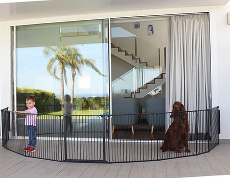 Baby Dan - Bramka ochronna zewnętrzna Carl Wide X, czarna