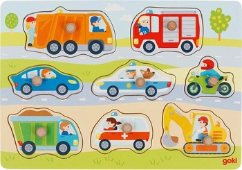 Puzzle z uchwytami dla maluszka - Pojazdy