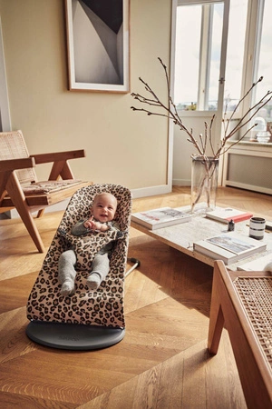 BABYBJORN - leżaczek BLISS COTTON, Beż/Leopard