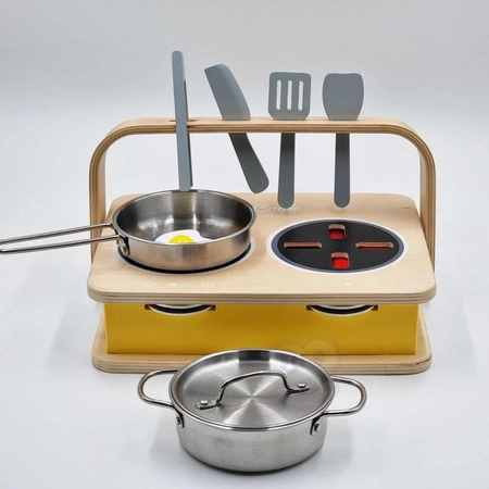 CLASSIC WORLD Drewniana Kuchnia Stołowa 2w1