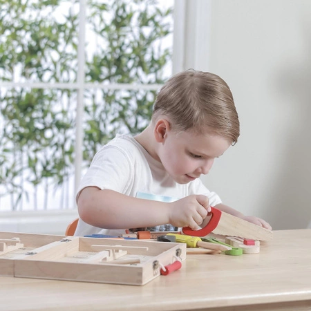 Drewniany Skrzynka Walizka z Narzędziami Zestaw Małego Majsterkowicza Viga Toys
