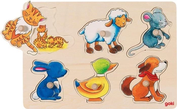 Układanka z elementami do wkładania, z ukrytymi obrazami, matki i dziecka...