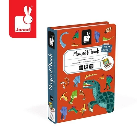 Magnetyczna układanka Dinozaury Magnetibook, Janod