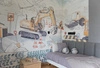 PLAC BUDOWY Mural - Mint - Tapeta Dla Chłopca Z Maszynami Budowlanymi Malumi