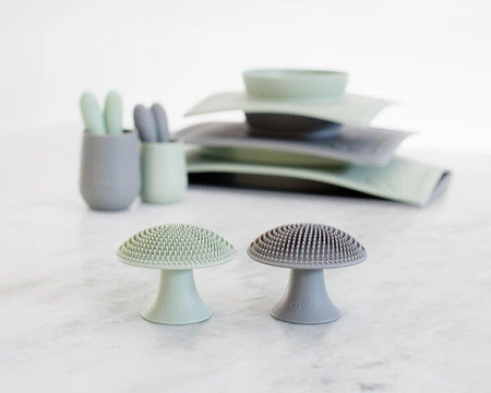 EZPZ Silikonowa myjka czyścik do naczyń bez bakterii pastelowa zieleń