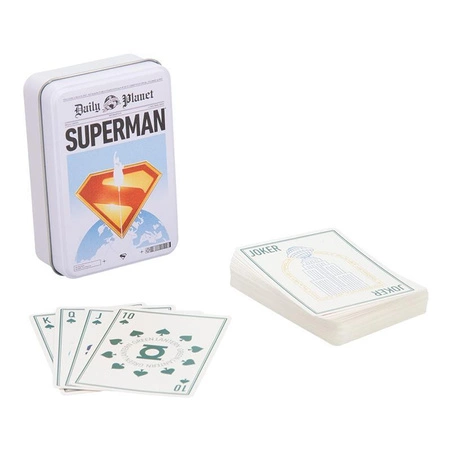 Superman Playing Cards in a Tin / Superman karty do gry w ozdobnej puszce