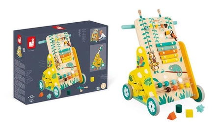 Wielofunkcyjny pchacz edukacyjny Tropik 12m+, Janod