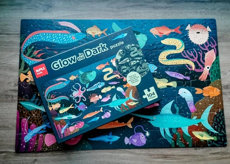 Puzzle świecące w ciemności Apli Kids - Ocean 5+