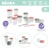 Beaba Zestaw słoiczków Clip 12 szt. (2x90ml, 4x150ml, 6x250ml) + 2 łyżeczki Eucalyptus