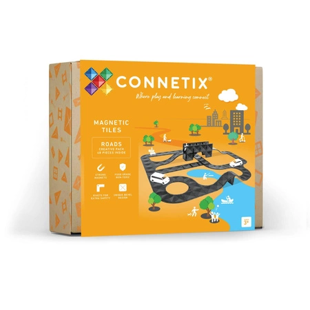 Connetix - Klocki magnetyczne Creative Roads Pack - 48 el.