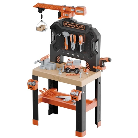 SMOBY Warsztat z Dźwigiem Black+Decker Bricolo Builder