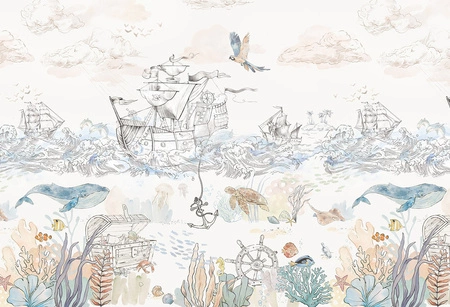 SKARB PIRATÓW Tapeta Malumi