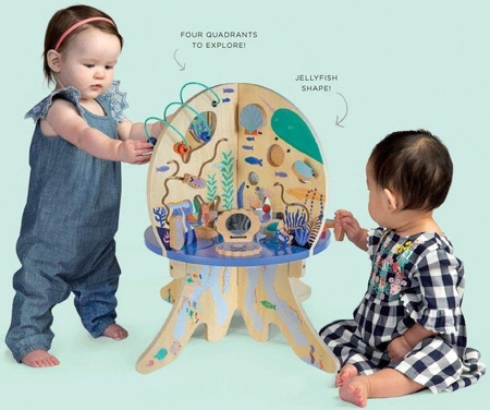 Kostka edukacyjna Przygoda w morskich głębinach 159110-Manhattan Toy, zabawki drewniane