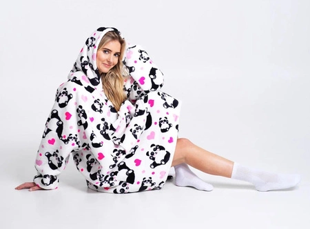 Bluza koc Oversize Panda Cozy Noxxiez CH354