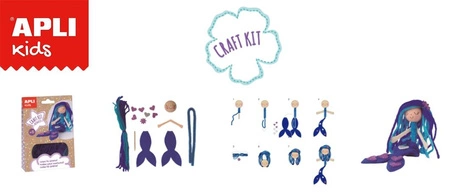 Zestaw artystyczny Apli Kids - Niebieska Syrenka