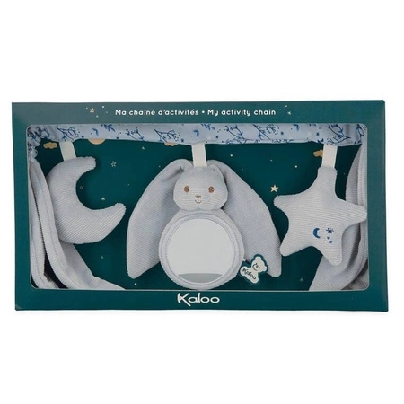 Kaloo Łańcuch do wózka wielofunkcyjny Królik niebieski Lapinoo