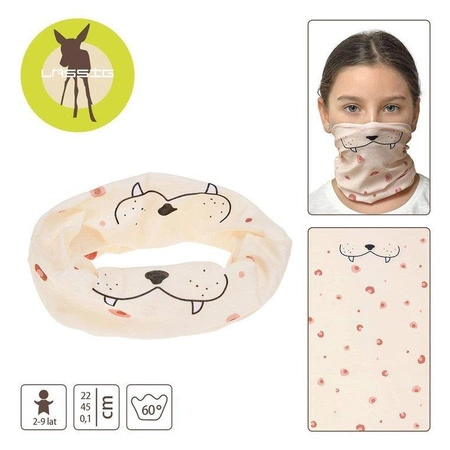 Lassig Wielofunkcyjna chusta komin Flexi Loop Leopard rose