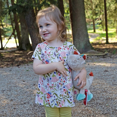 Pierwsza przytulanka Smok patchworkowa maskotka zabawka dla dzieci sigikid