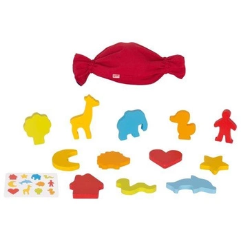 Kształty drewniane w woreczku