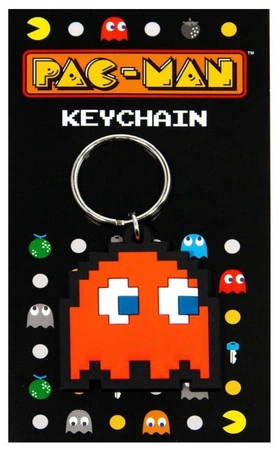 Brelok gumowy Pac-man - czerwony duszek duszek