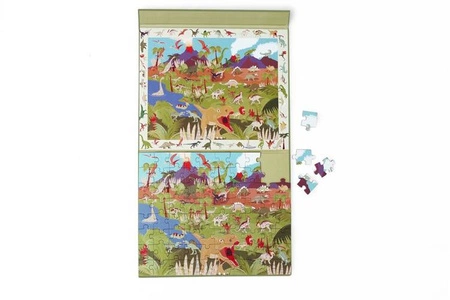 Scratch, 2 w 1 Puzzle magnetyczne i gra obserwacyjna - Mapa świata 80 el.