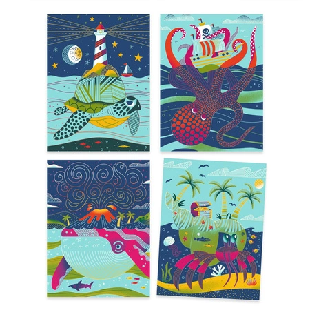 Wydrapywanka PODWODNY ŚWIAT DJ09714