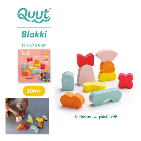 QUUT Klocki piankowe balansowe Blokki Coral Pink