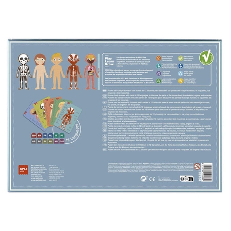 Puzzle edukacyjne Apli Kids - Ciało człowieka 5+