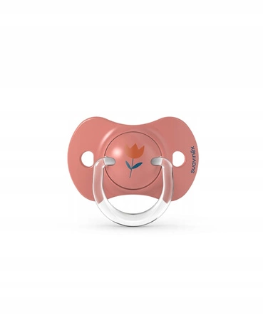 Smoczek Fizjologiczny rózowy forest 6-18 Suavinex