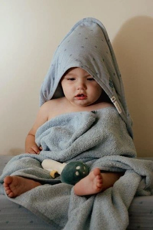 Little Dutch Bawełniany ręcznik z kapturem 75x75 cm Forest Wonders