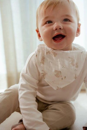 Little Dutch Apaszko-bandanka muślinowa - zestaw 2 szt. Blueberry Leaves & Sage