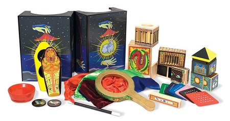 Zestaw magiczny z litego drewna Deluxe z 10 sztuczkami Melissa and Doug 11170-MD