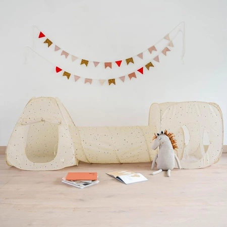 3 Sprouts Zestaw Namiotów dla Dzieci z Tunelem 3w1Terrazzo Beige