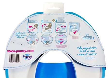 Nakładka na sedes Flexi Fit Pourty - Niebieska