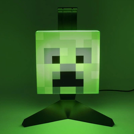 Minecraft Creeper light & headphone stand - 23,5 cm / lampka - stojak na słuchawki Minecraft Creeper