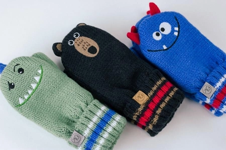 FlapJack Rękawiczki Dziecięce z Jednym Palcem Potwór S