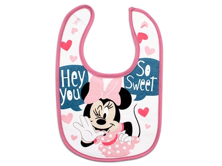 Śliniak bawełniany myszka Minnie 4m+ 3 szt. LULABI