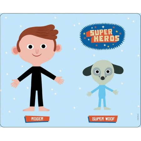 Auzou Zestaw 200 naklejek Super bohaterowie z planszami 99168