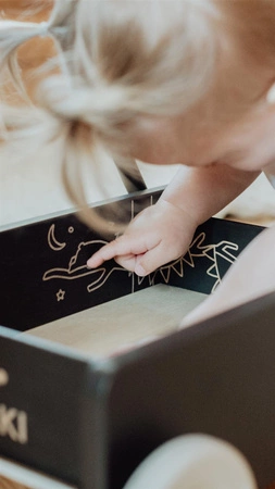 Chodzik/pchacz drewniany Micki Premium czarny