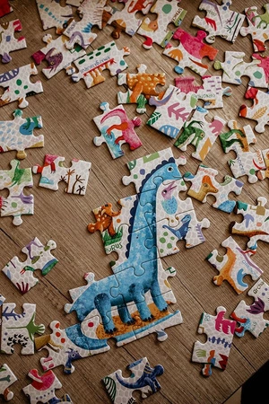 Mudpuppy Puzzle Potężne dinozaury 100 elementów 5+