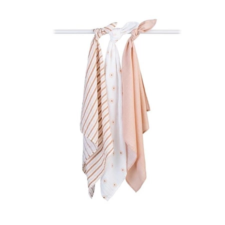 Lulujo Pieluszka Muślinowa Daisies 3szt.