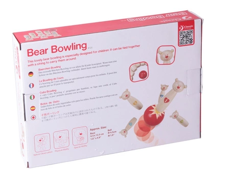 CLASSIC WORLD Drewniane Kręgle Misie